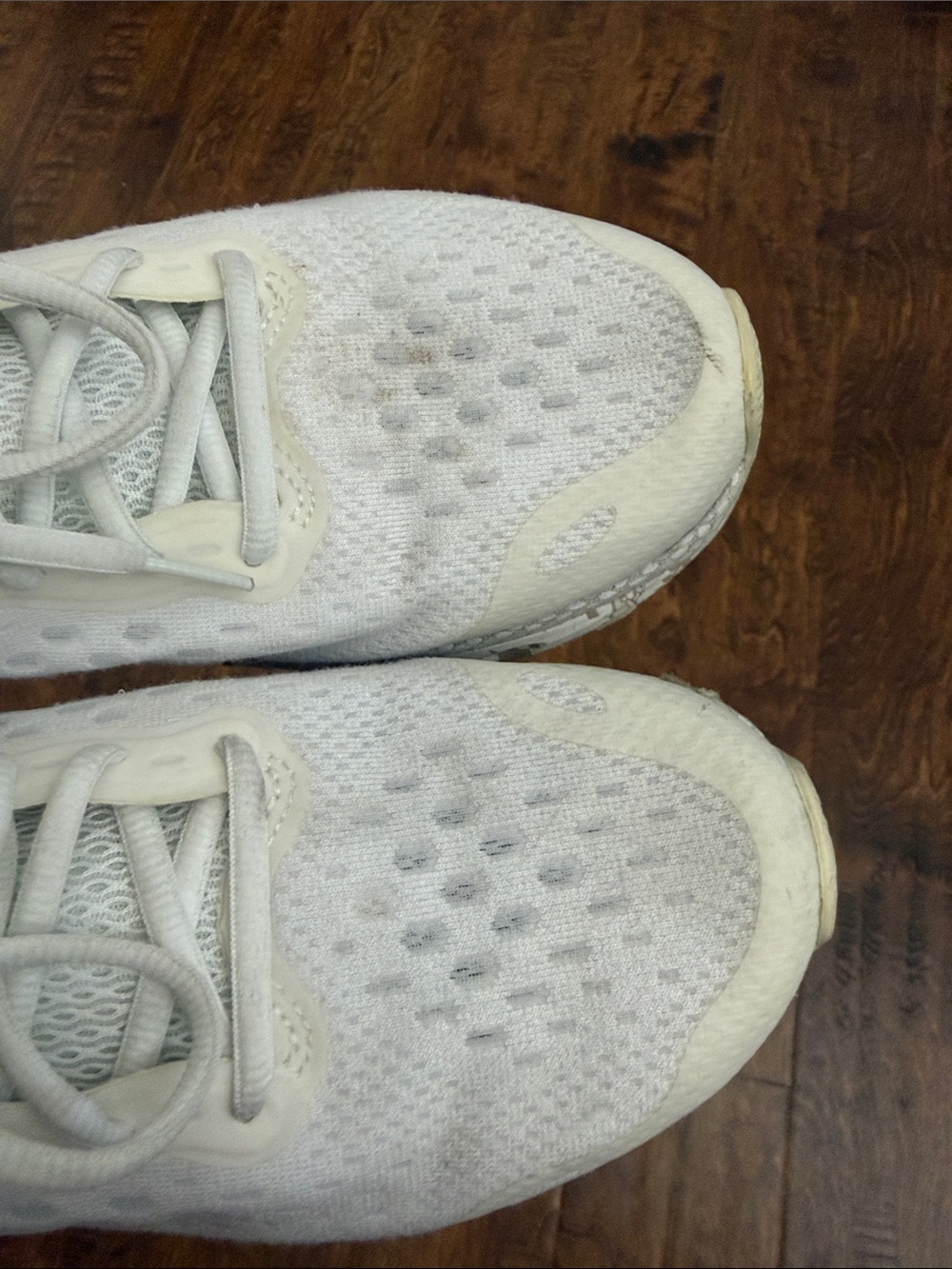 Under Armour Off-White Mesh Running Shoes - Picture 9 of 14